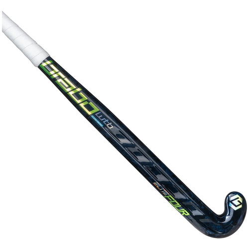 Brabo Elite 4 WTB Forged Carbon Low Bow Hockey Stick Outdoor Navy-Lime-Green 01