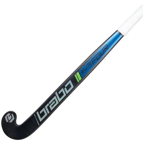 Brabo Elite 4 WTB Forged Carbon Low Bow Hockey Stick Outdoor Navy-Lime-Green 02