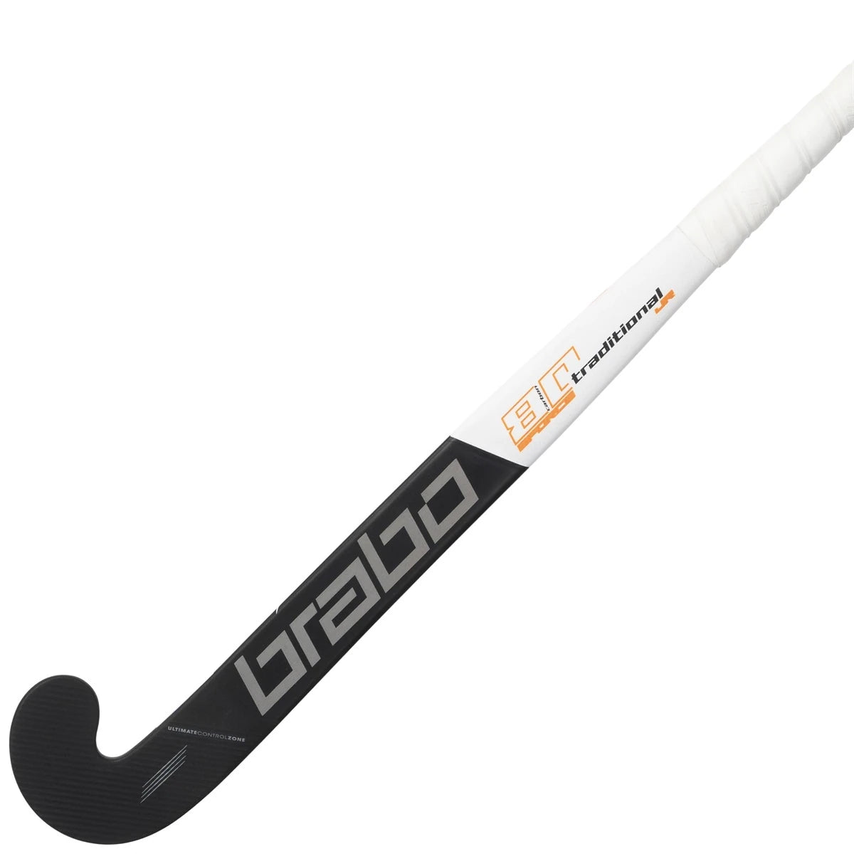 Brabo G-Force Traditional Carbon 80 Low Bow Junior Hockey Stick Outdoor Black-Orange 02