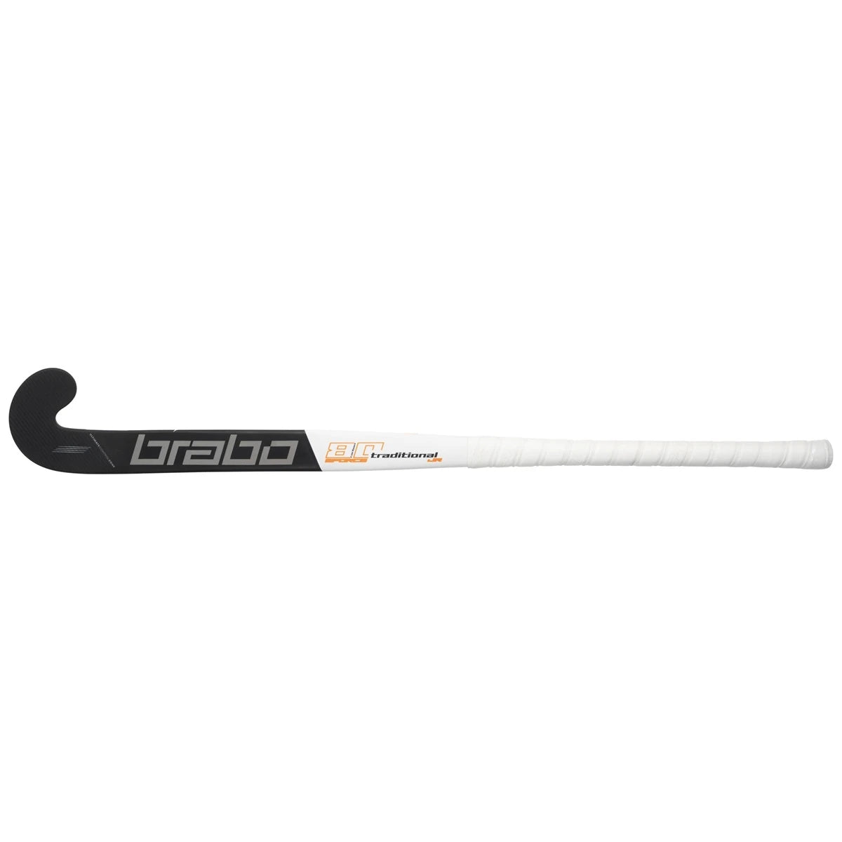 Brabo G-Force Traditional Carbon 80 Low Bow Junior Hockey Stick Outdoor Black-Orange 04