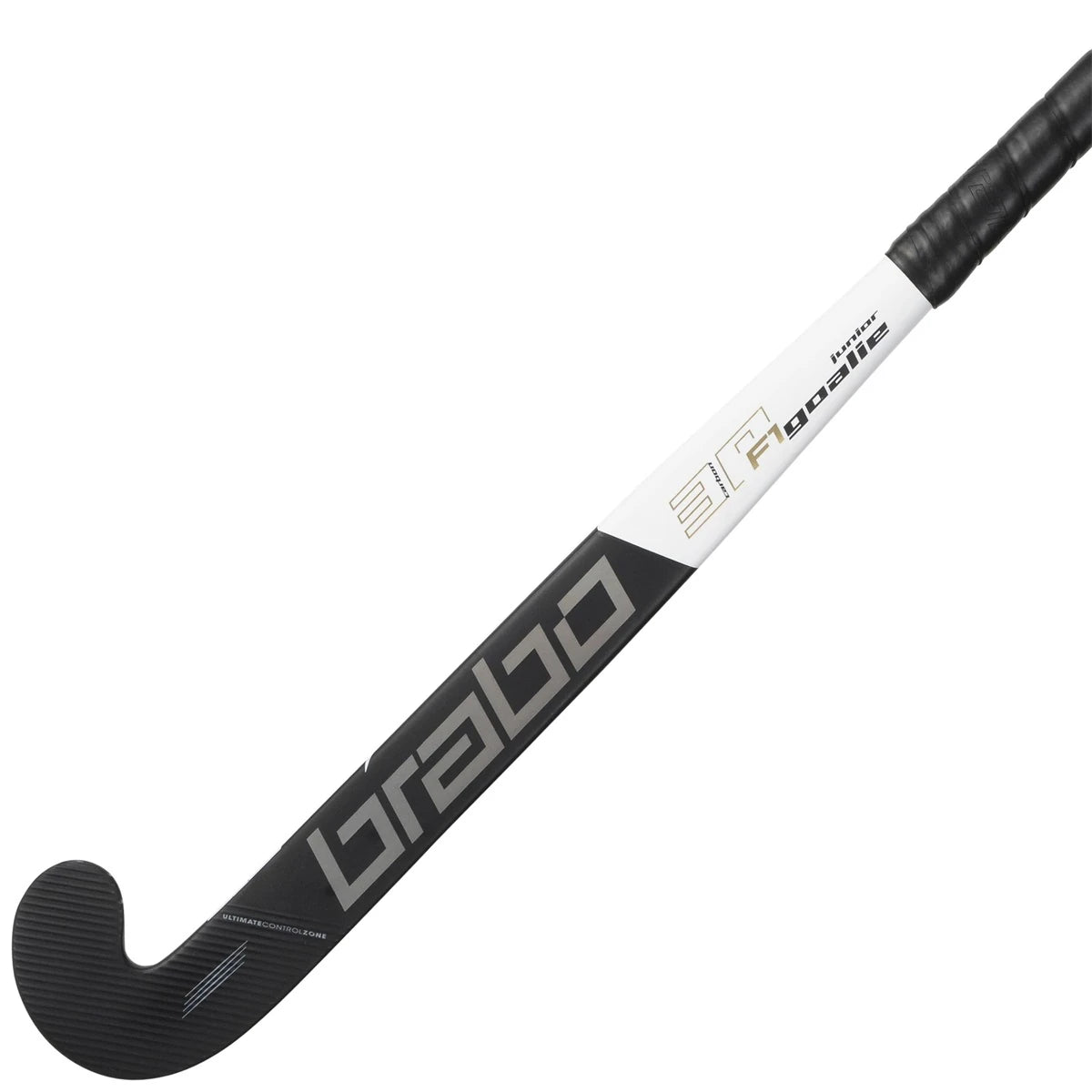 Brabo Goalie F1 Junior Hockey Stick Outdoor Black-Gold 02