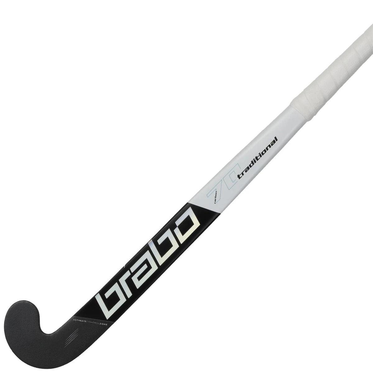 Brabo Traditional Carbon 70 Low Bow Junior Hockey Stick Indoor Black-Blue 02