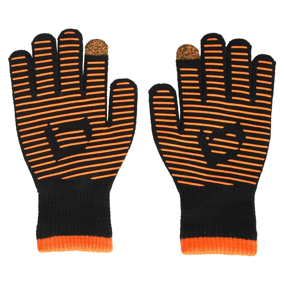 Brabo Wintergloves Swipe Black-Orange 04