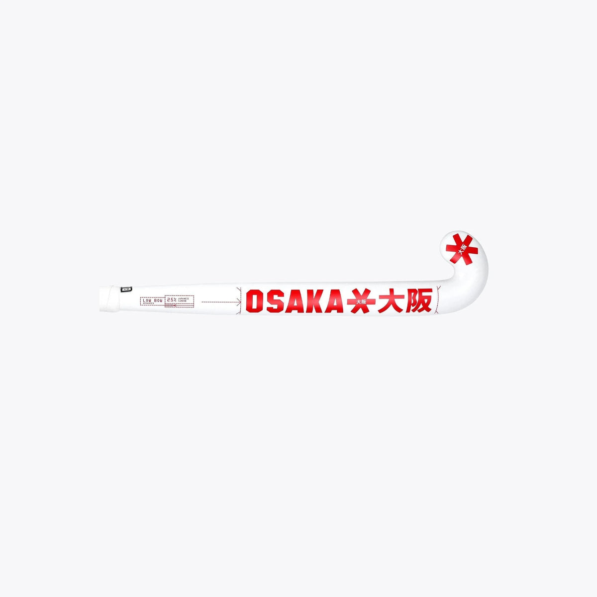 Osaka Low Bow Advanced 25 Hockey Stick Outdoor Pompeian Red 05