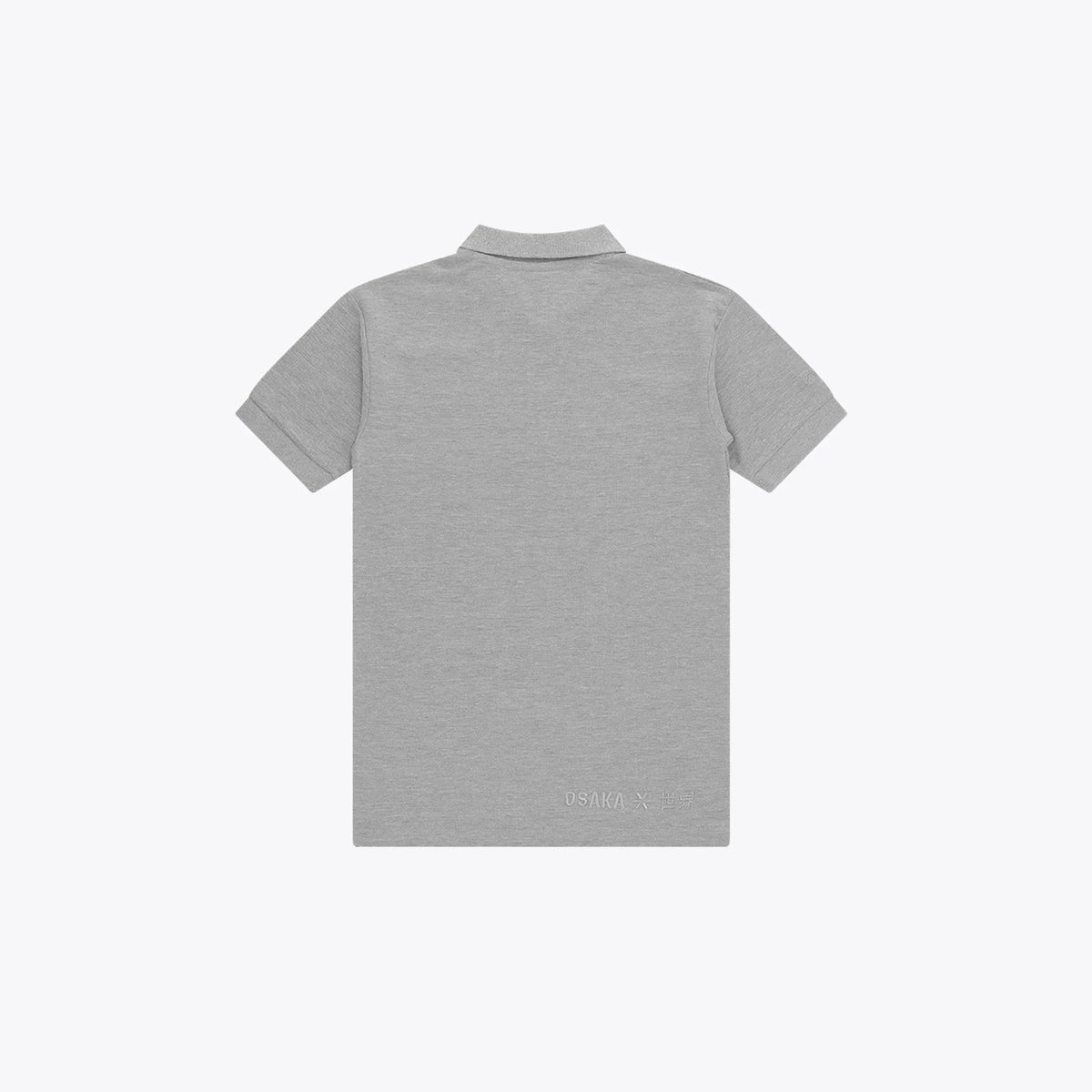 Osaka Unisex Polo Basic Heather-Grey 03