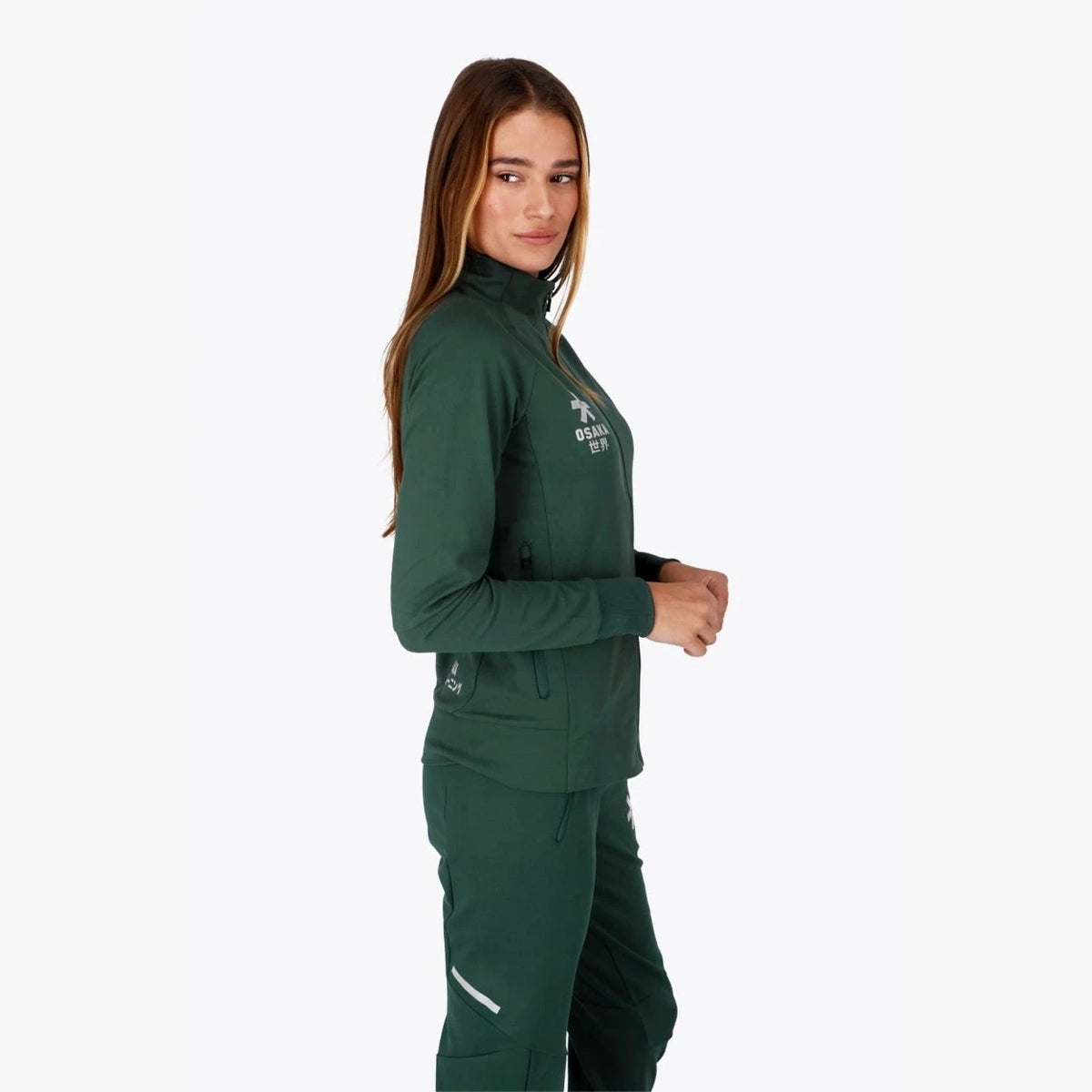 Osaka Women Track Top Dark-Green 05