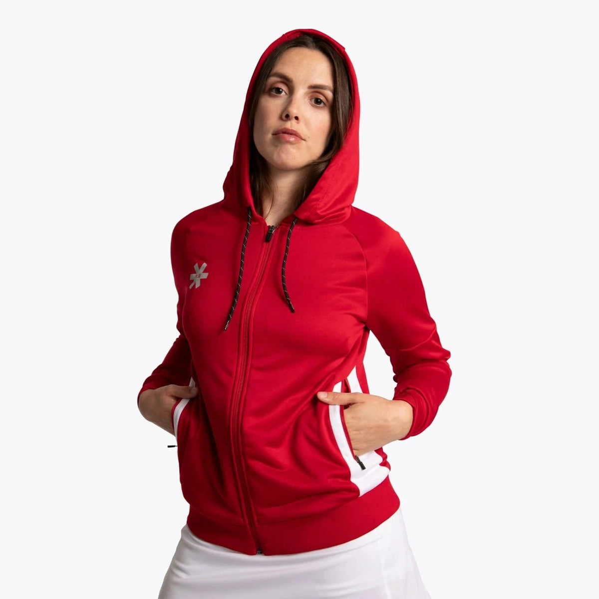 Osaka Women Training Zip Hoodie Red 02