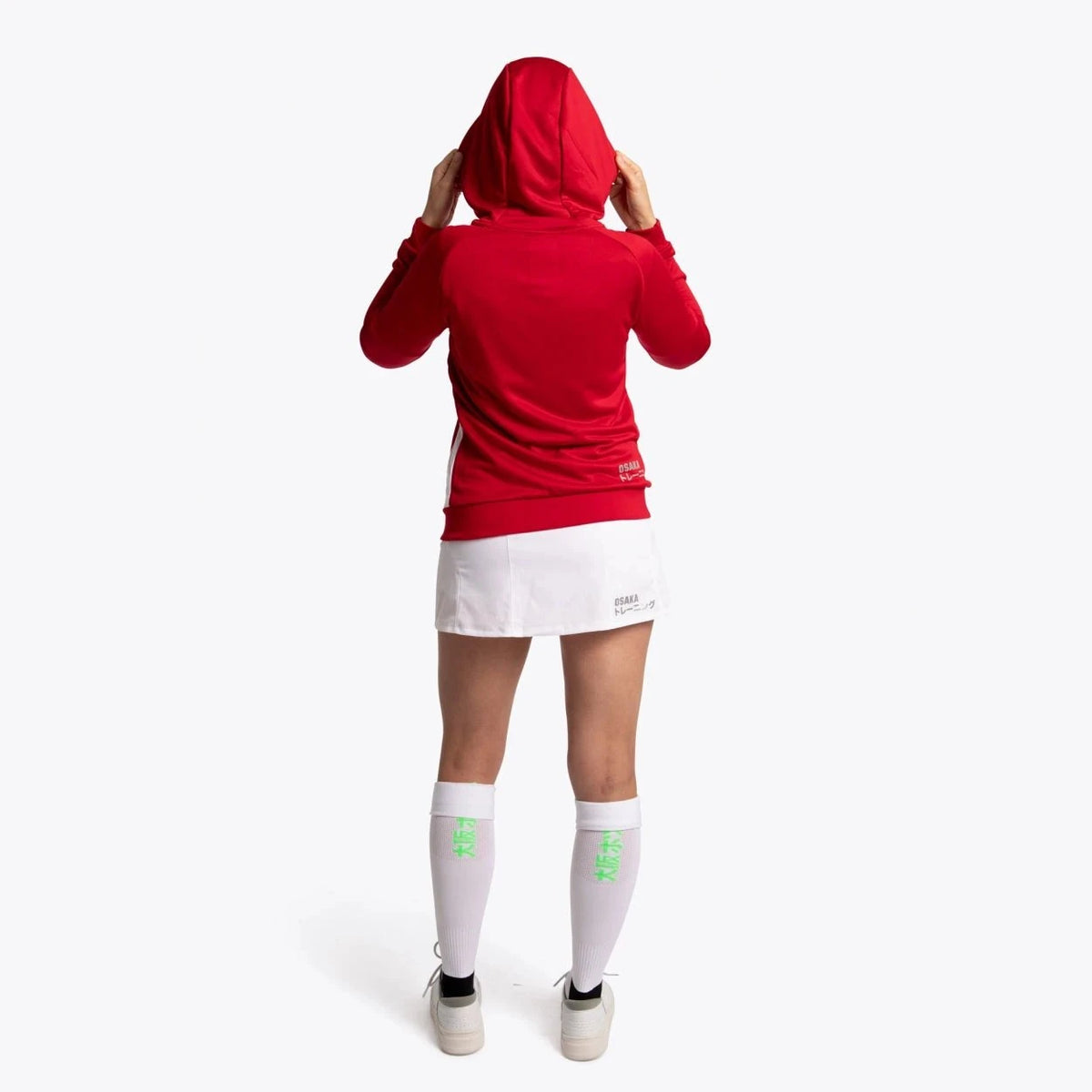 Osaka Women Training Zip Hoodie Red 03