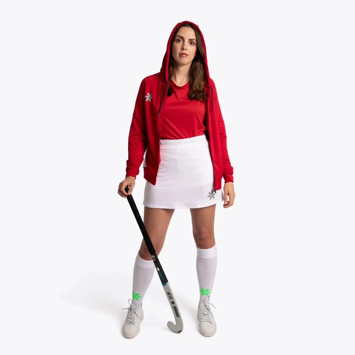 Osaka Women Training Zip Hoodie Red 04