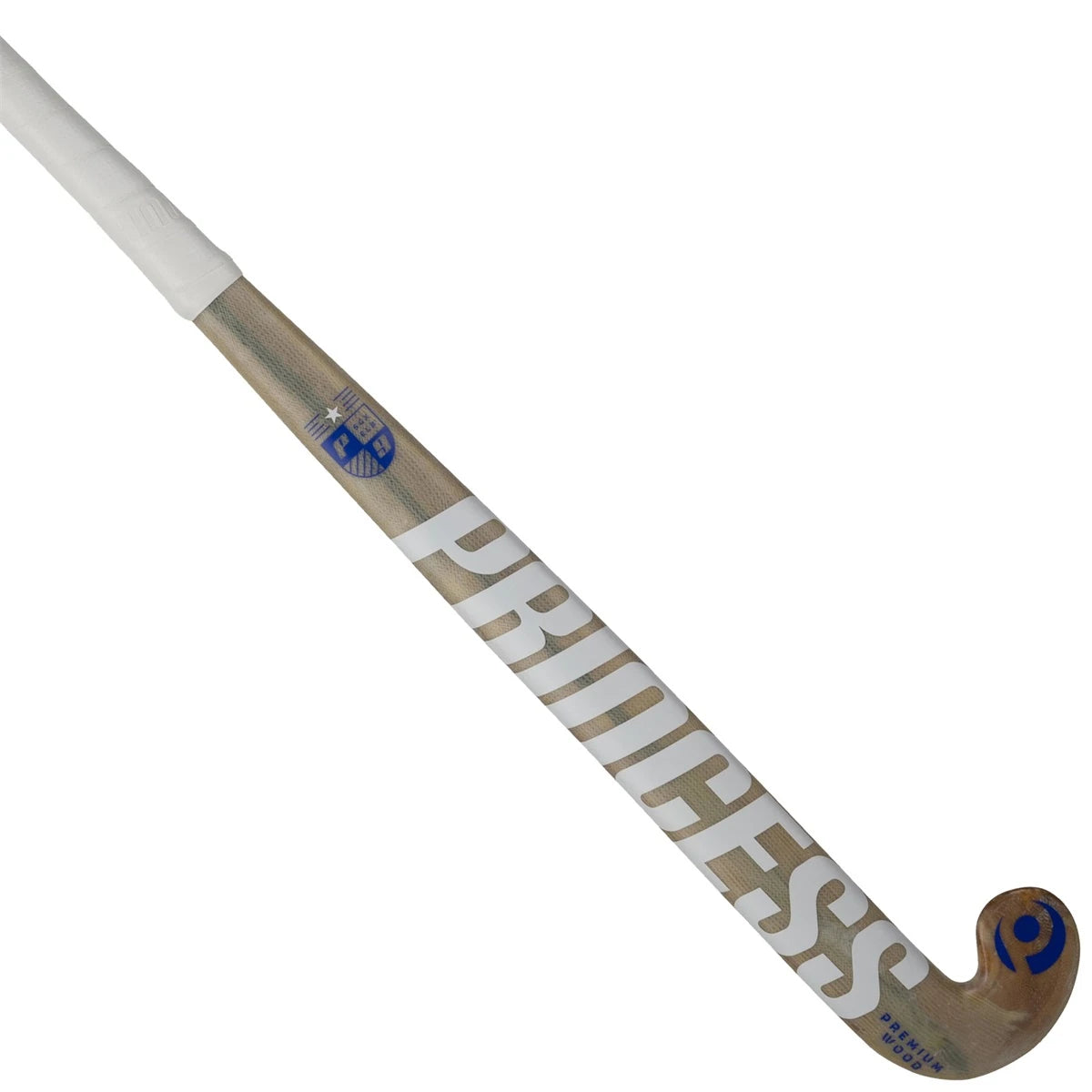 Princess Premium Wood 9 Star Extreme Low Bow Hockey Stick Indoor White-Silver 01