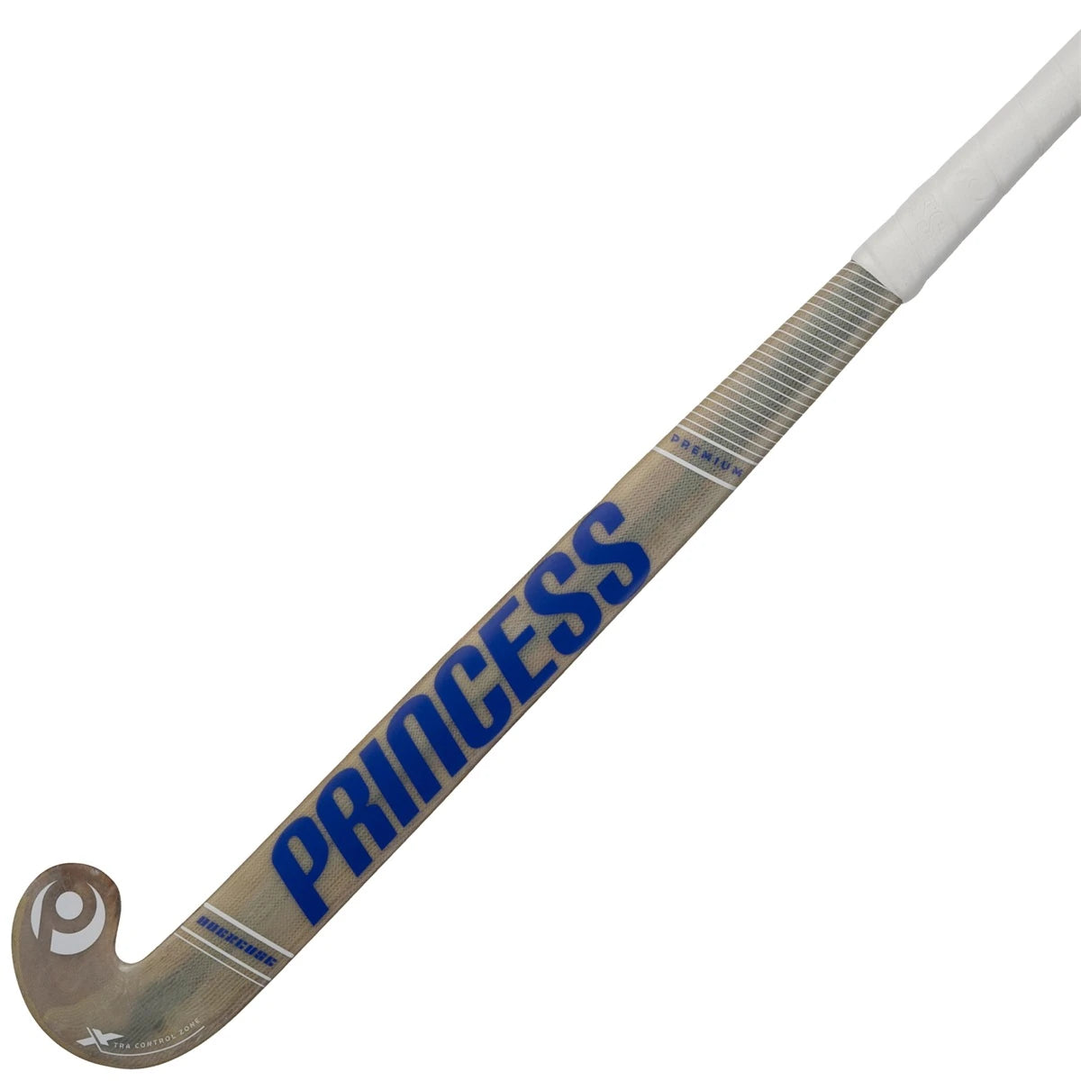 Princess Premium Wood 9 Star Extreme Low Bow Hockey Stick Indoor White-Silver 02