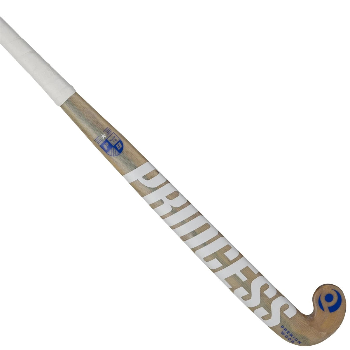 Princess Premium Wood 9 Star Low Bow Hockey Stick Indoor White-Silver 01