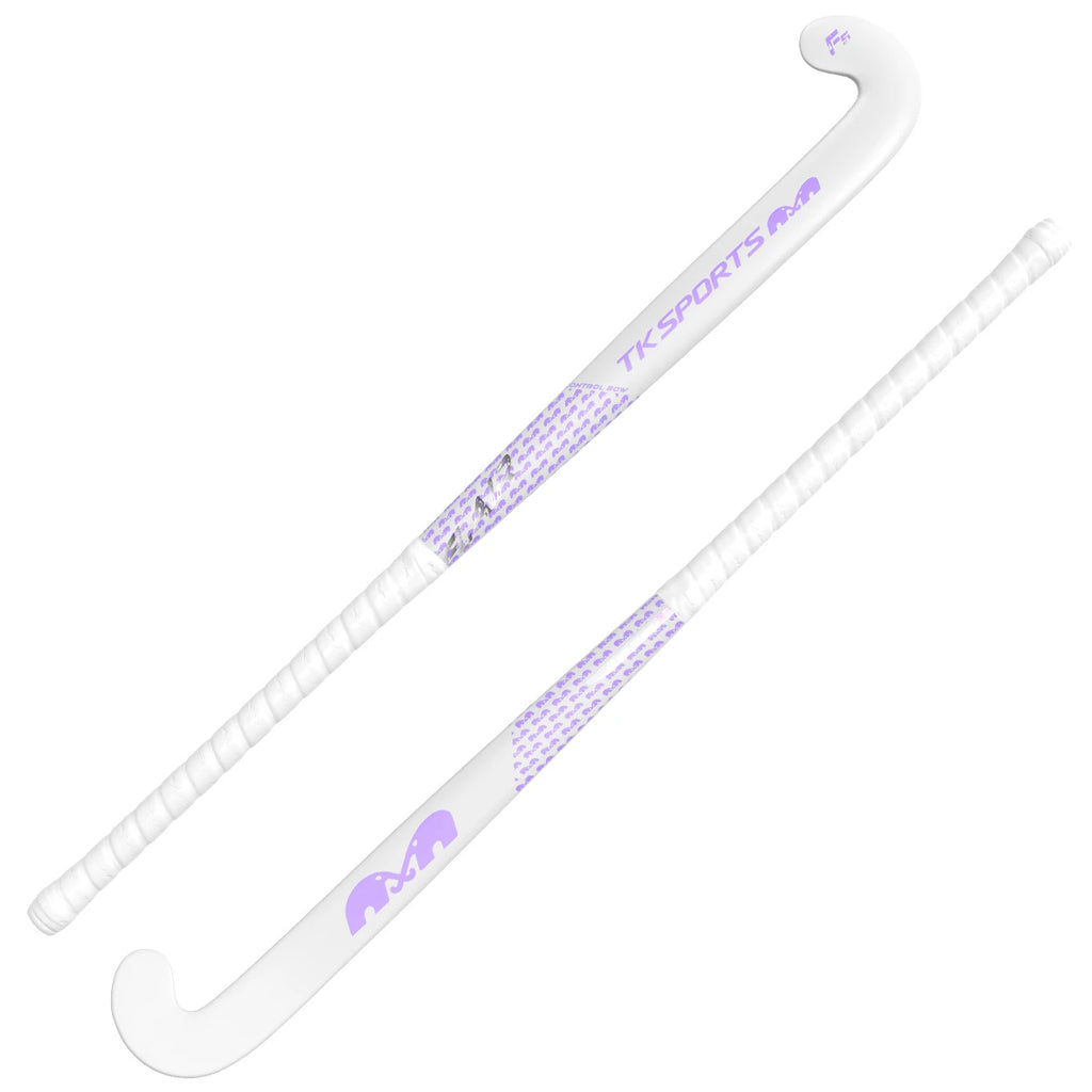 TK F5 Indoor Control Bow Hockey Stick Indoor White-Purple 02