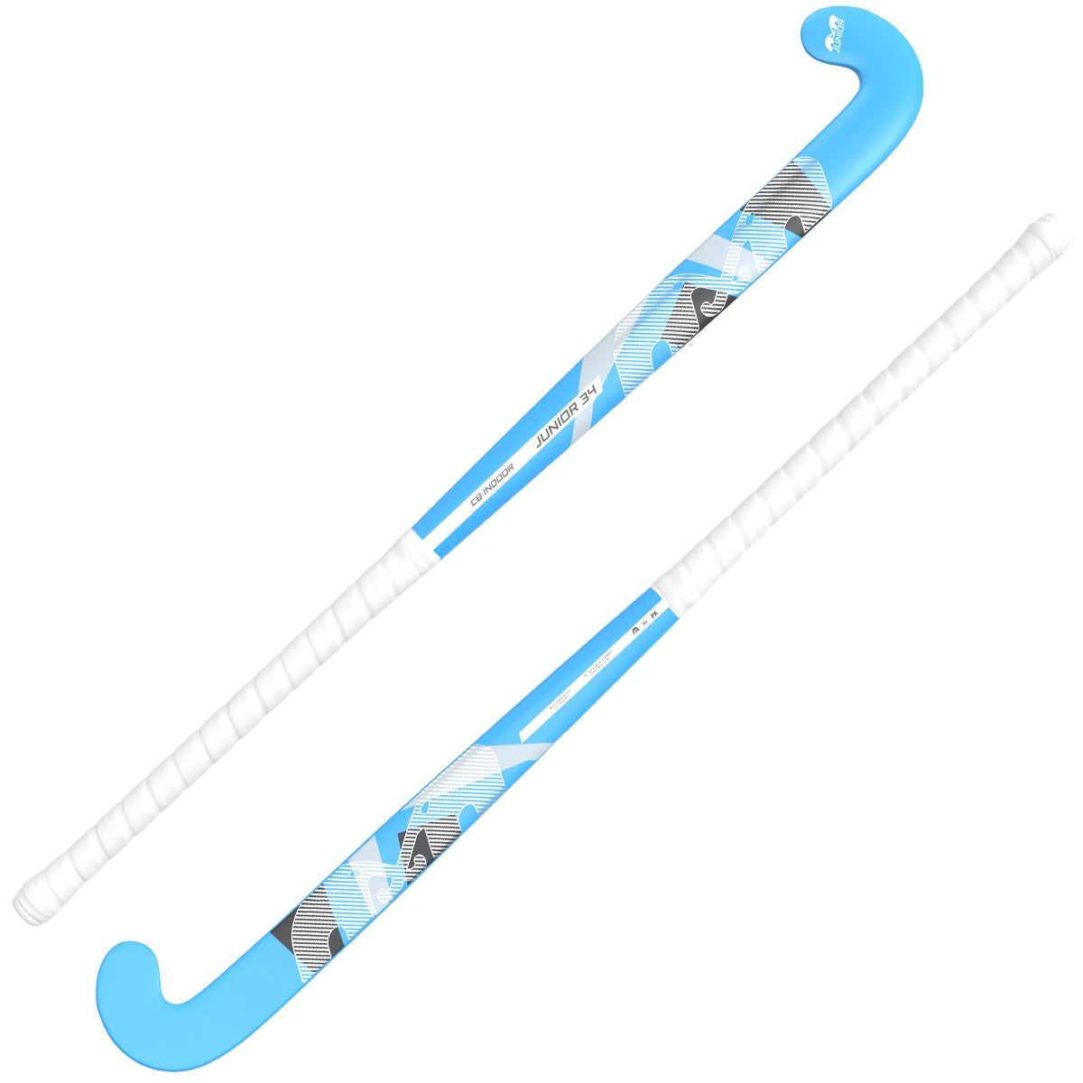 TK Junior Control Bow Hockey Stick Indoor Blue 02