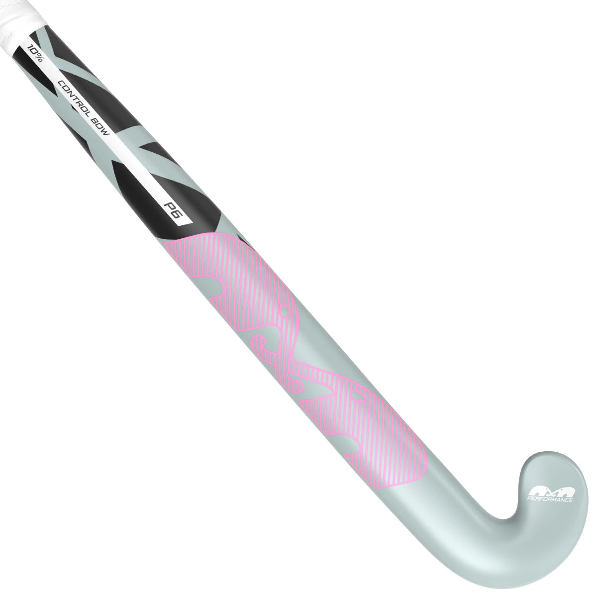 TK P6 Control Bow 26/27 Hockey Stick Outdoor Grey-Pink 01
