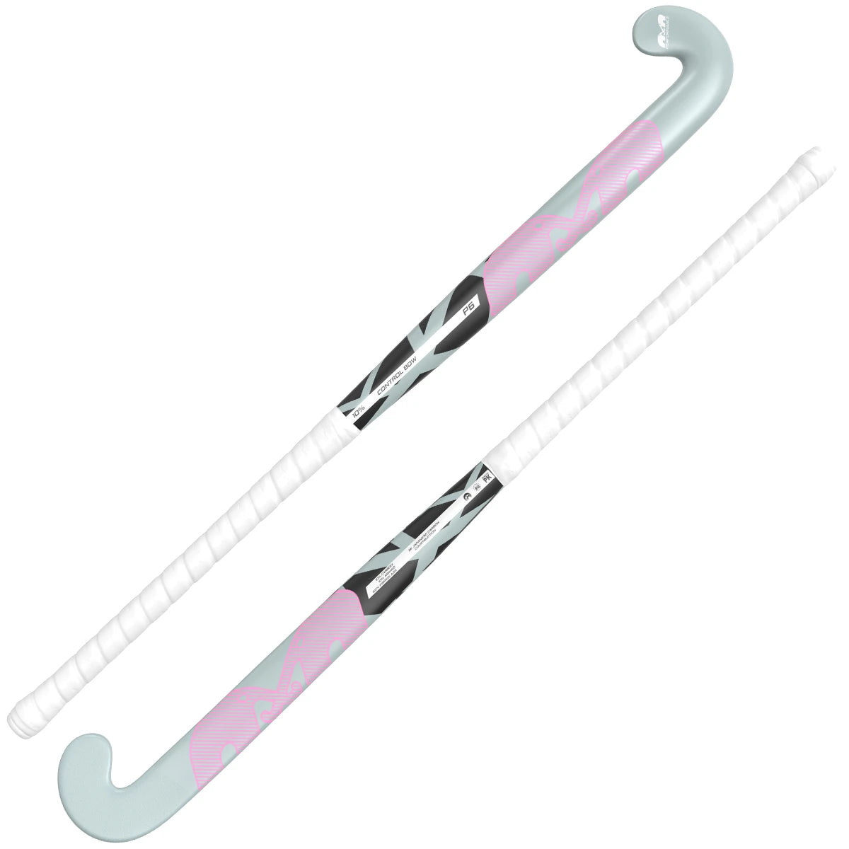 TK P6 Control Bow 26/27 Hockey Stick Outdoor Grey-Pink 02
